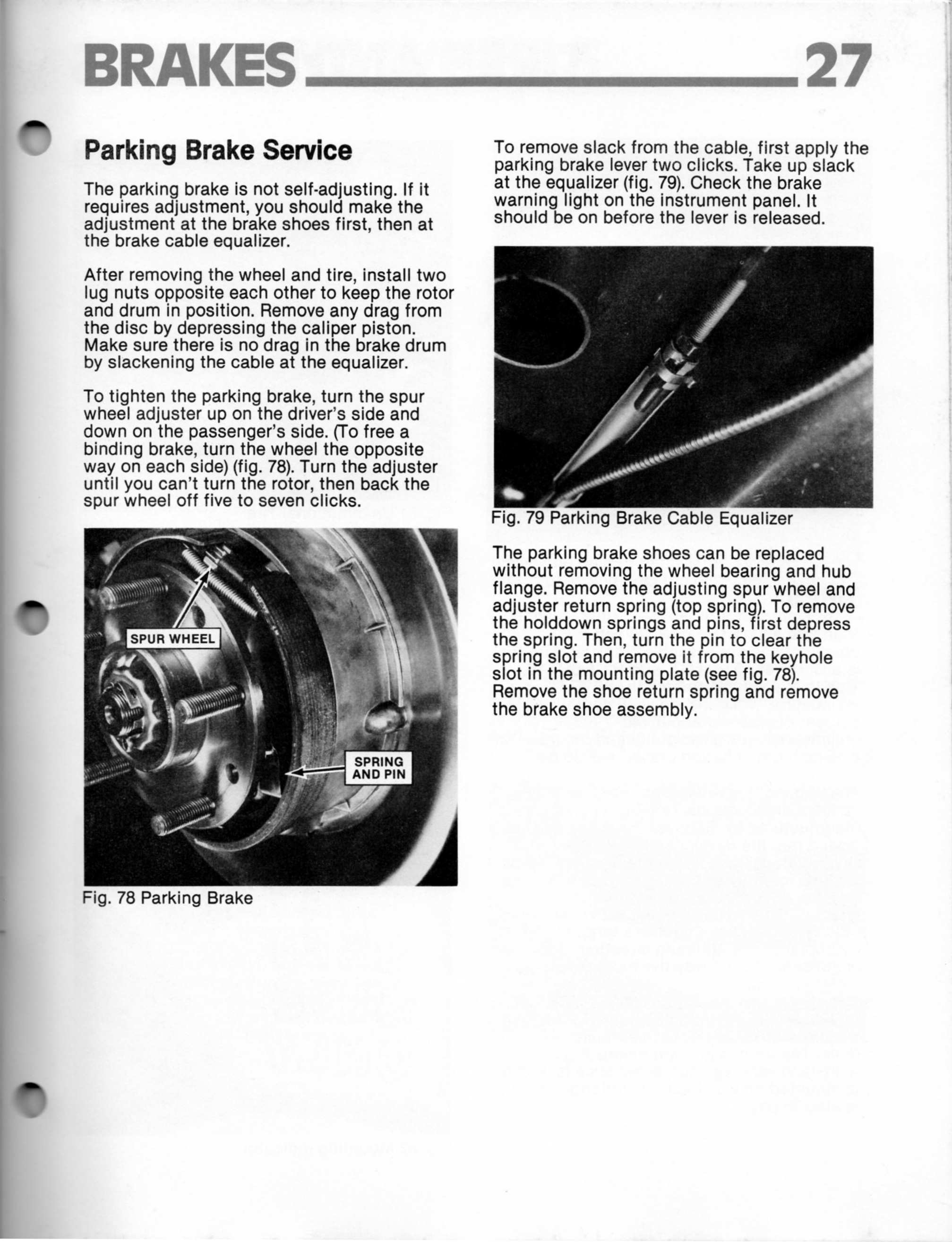 1984 CORVETTE SERVICE MANUAL visual data 7
